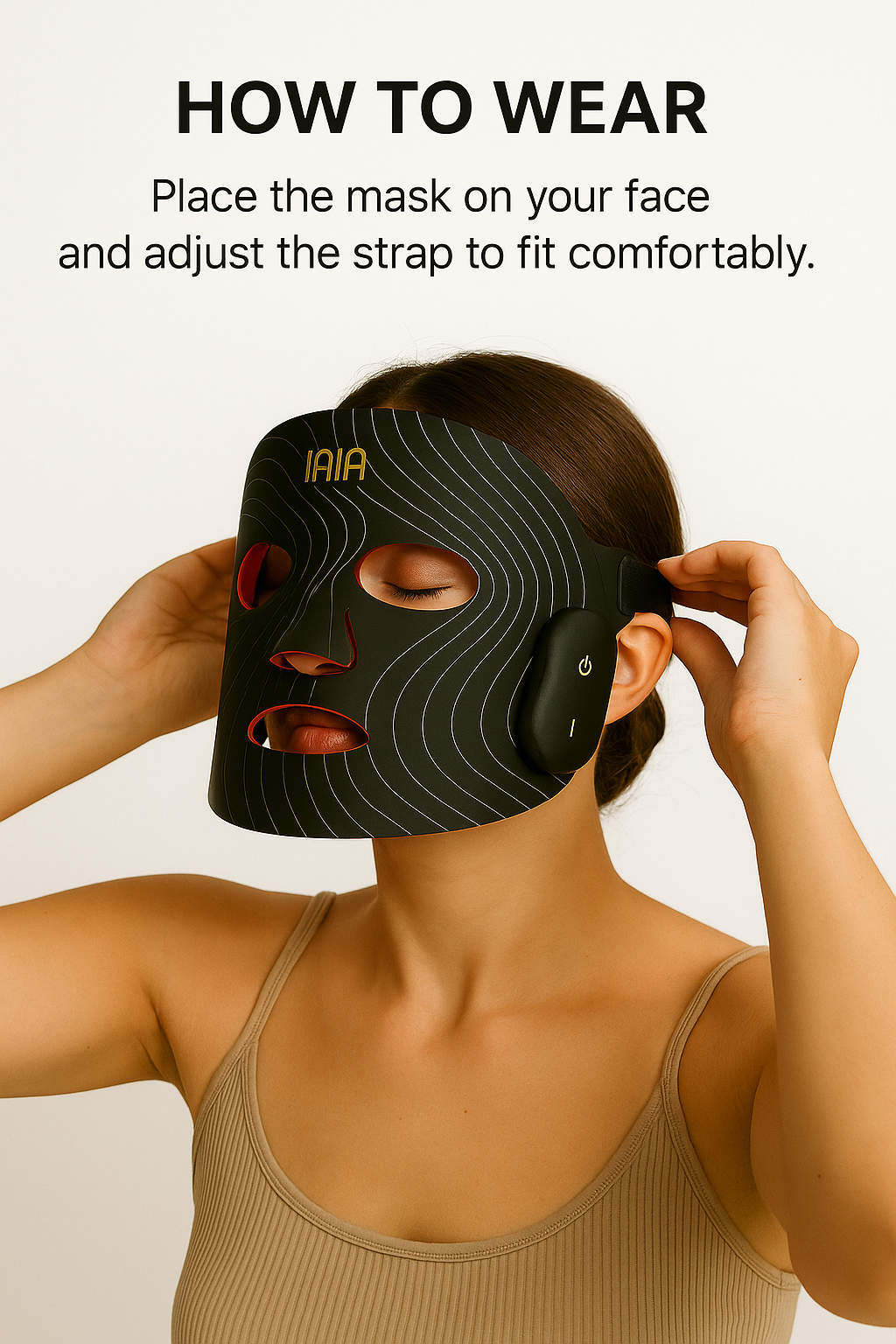 INIA GLOW Wireless LED Face Mask